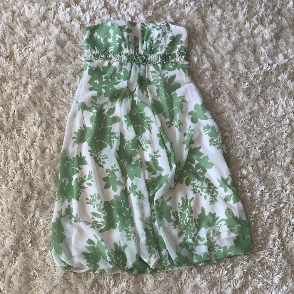 Floral Strapless dress